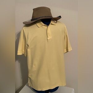NORDSTROM Men’s Polo Style Shirt Sz L beautiful yellow. Classic. Biz casual.
